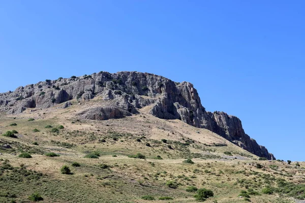 Srail Devletindeki Dağların Manzarası Srail Sıcak Yaz — Stok fotoğraf