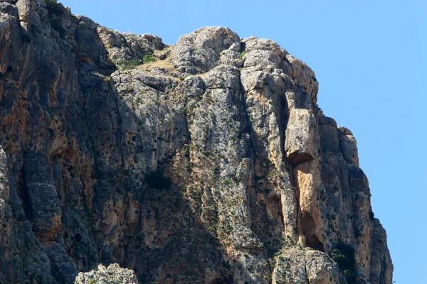 Srail Devletindeki Dağların Manzarası Srail Sıcak Yaz — Stok fotoğraf