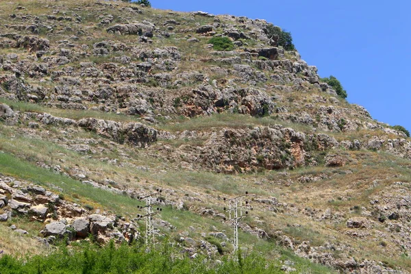 Srail Devletindeki Dağların Manzarası Srail Sıcak Yaz — Stok fotoğraf