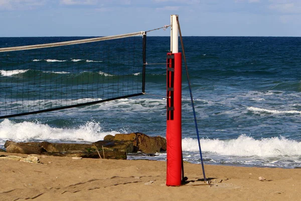 Équipements Équipements Sportifs Dans Parc Urbain Bord Mer Méditerranée Israël — Photo