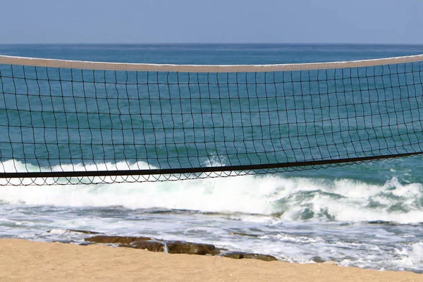 Équipements Équipements Sportifs Dans Parc Urbain Bord Mer Méditerranée Israël — Photo