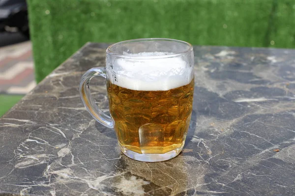 Cerveza Fría Fresca Vaso — Foto de Stock