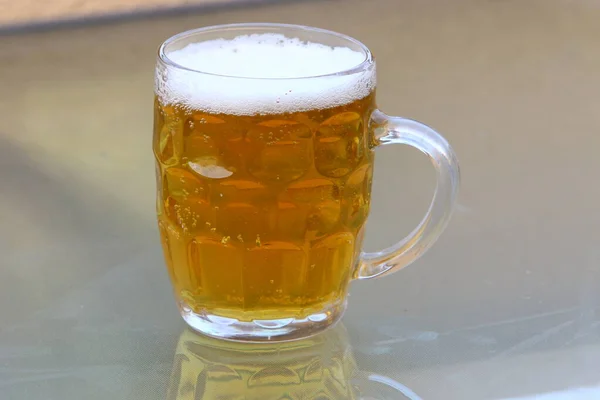 Cerveza Fría Fresca Vaso — Foto de Stock