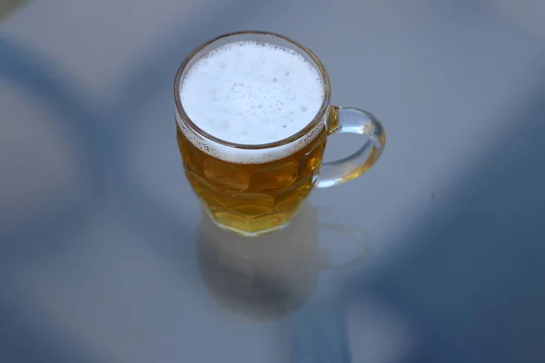 Cerveza Fría Fresca Vaso — Foto de Stock