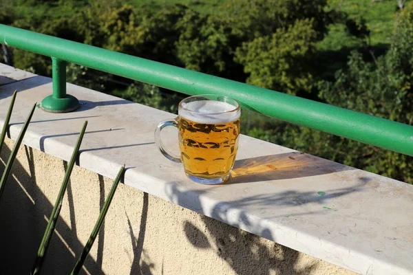 Cold Fresh Beer Glass — Stock Photo, Image