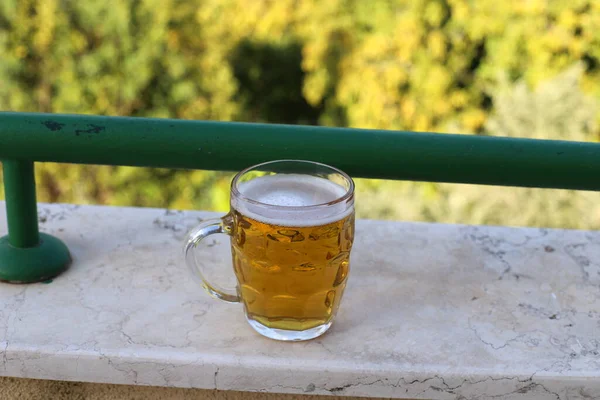 Cerveja Fria Fresca Copo — Fotografia de Stock