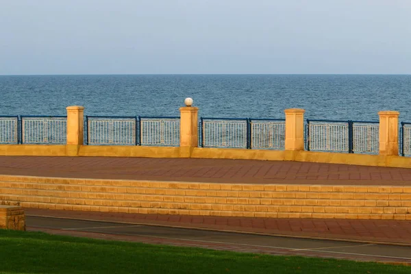 Security Fence City Park Mediterranean Coast Northern Israel — Stock Photo, Image