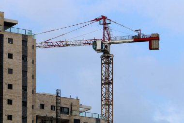 İsrail 'deki inşaat sahalarında çalışma ve aletler 