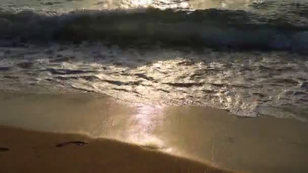 Spiaggia Sabbia Sulle Rive Del Mar Mediterraneo Nel Nord Israele — Video Stock