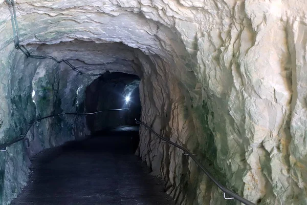 Unterirdische Grotten Rosch Hanikra Norden Israels Ufer Des Mittelmeeres — Stockfoto