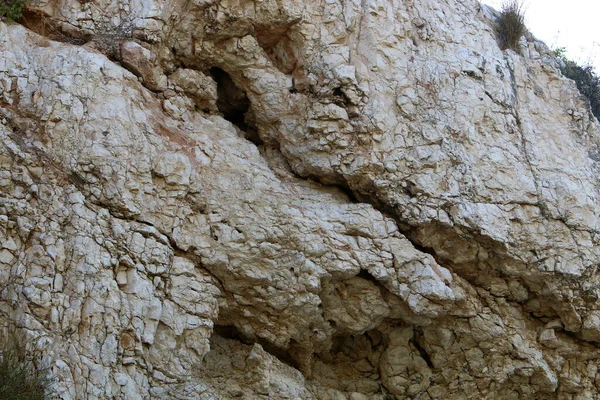 Texture Des Pierres Des Rochers Gros Plan Dans Les Montagnes — Photo