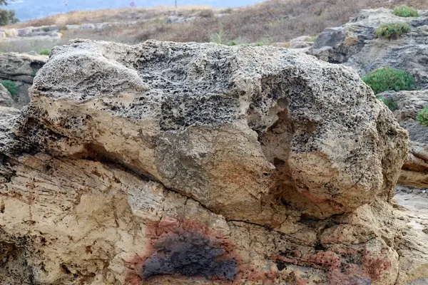 北イスラエルの山の中の石や岩の質感 — ストック写真