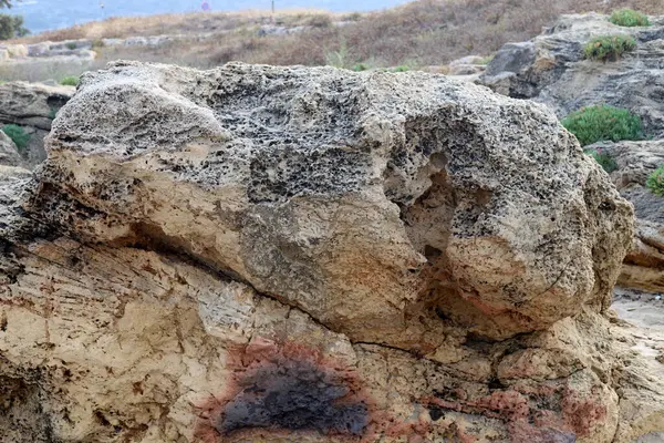 Texture Des Pierres Des Rochers Gros Plan Dans Les Montagnes — Photo