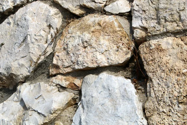Tekstur Batu Dan Batu Close Pegunungan Israel Utara — Stok Foto