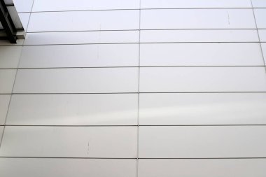 İsrail 'deki inşaatın soyut mimari detayları. İnşaatta geometrik şekiller 