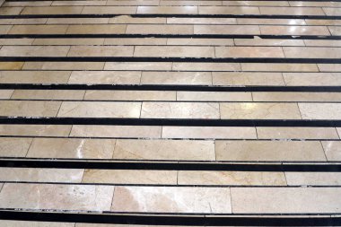 İsrail 'deki inşaatın soyut mimari detayları. İnşaatta geometrik şekiller 