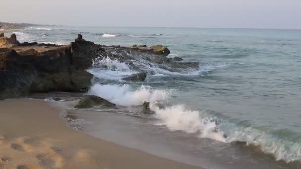 以色列北部地中海沿岸 — 图库视频影像