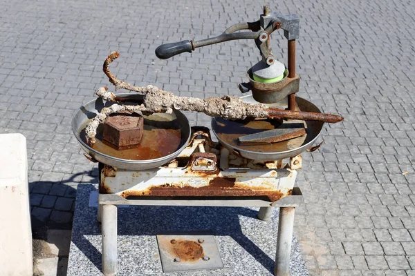 Machines Outils Agricoles Anciens Anciens Dans Musée Israël — Photo