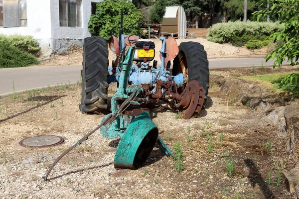 Machines Outils Agricoles Anciens Anciens Dans Musée Israël — Photo
