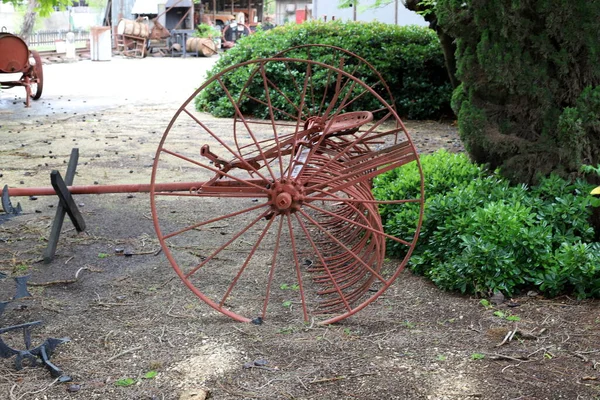 Old Antique Agricultural Machinery Tools Museum Israel — Stock Photo, Image