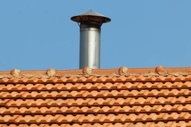 Döşeme çatısının bir parçası. İsrail 'deki konutların mimari detayları 