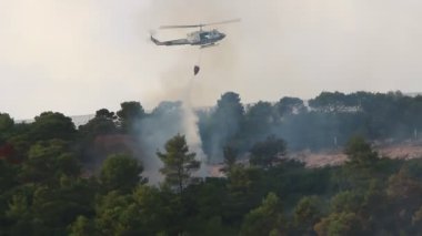 Bir Birleşmiş Milletler helikopteri İsrail-Lübnan sınırındaki yangını söndürdü 