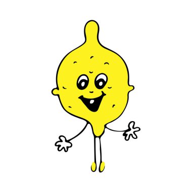 Yiyecek tasarımı için vektör limon.