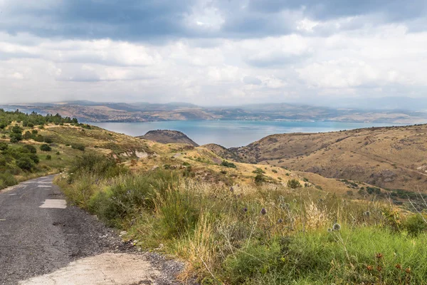 Kilátás Golán Fennsík Galileai Kineret Izrael — Stock Fotó