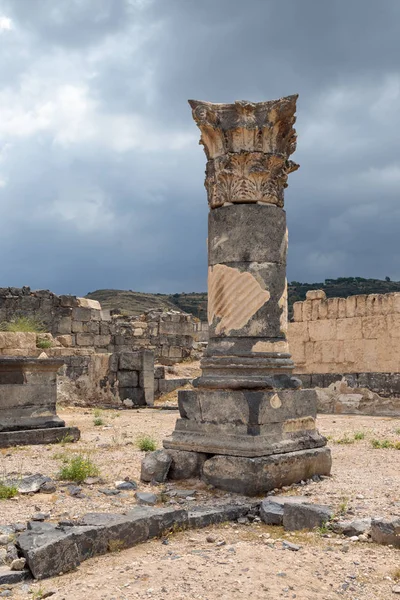 Zřícenina Řecko Římského Města Století Století Hippus Susita Golanských Výšinách — Stock fotografie