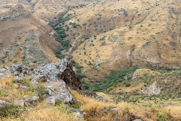 ギリシャ ローマ市紀元前 世紀の Hippus Susita の遺跡からゴラン高原 イスラエル共和国を見る — ストック写真