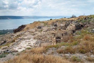 MÖ 3. yüzyılın Yunan-Roma şehirlerinin kalıntıları - MS 8. yüzyılda Hippus - Golan Tepeleri 'ndeki Susita - Kineret, İsrail