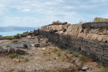 MÖ 3. yüzyılın Yunan-Roma şehirlerinin kalıntıları - MS 8. yüzyılda Hippus - Golan Tepeleri 'ndeki Susita - Kineret, İsrail