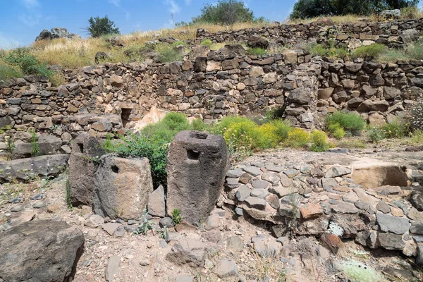 Les Ruines Ancienne Ville Juive Gamla Sur Les Hauteurs Golan — Photo
