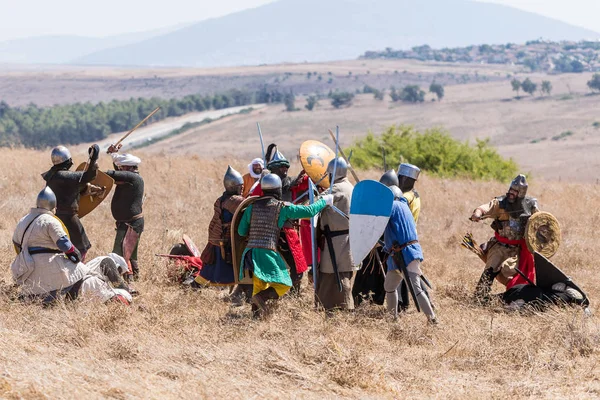 Tiberias Srail Temmuz 2018 Yeniden Yapılanma Boynuzları Hıttin Savaşı 1187 — Stok fotoğraf