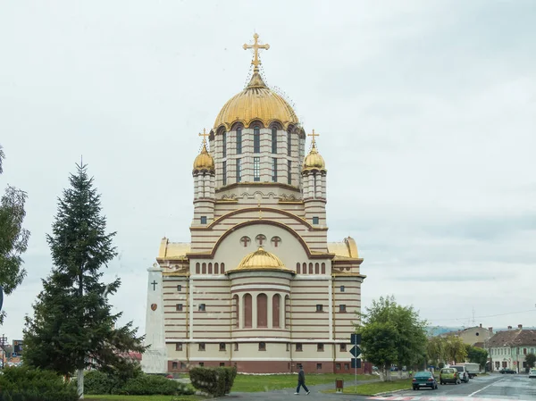 Fagaras Rumunsko Října 2017 Budova Svatého Jana Křtitele Chrám Hlavní — Stock fotografie