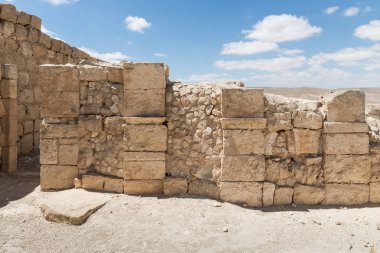 Nabataean şehir Avdat, Israil'deki Judean desert tütsü yolu üzerinde yer alan kalıntıları. Unesco Dünya Mirası listesinde bulunan.