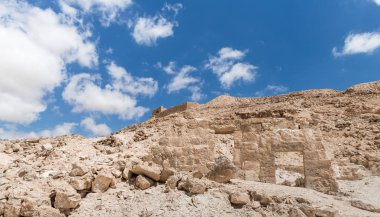 Nabataean şehir Avdat, Israil'deki Judean desert tütsü yolu üzerinde yer alan kalıntıları. Unesco Dünya Mirası listesinde bulunan.