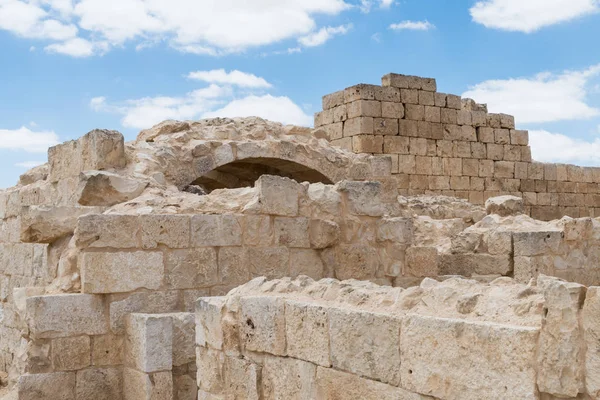 Ruinas Fortaleza Avdat Situada Camino Del Incienso Desierto Judea Israel — Foto de Stock