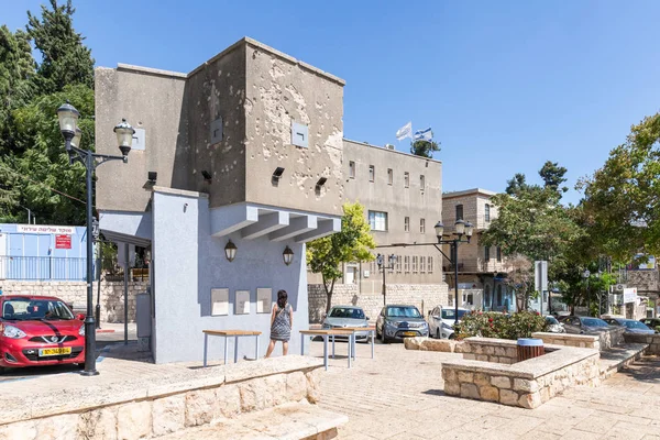 Safed Israel Septiembre 2018 Edificio Con Rastros Proyectiles Balas Época — Foto de Stock