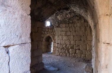 Pasajda Nimrod üst sınır Kuzey İsrail ile Lübnan Celile'de bulunan kale içinde alt katmanı.