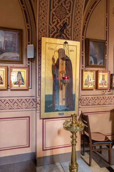 Jerusalén Israel Noviembre 2018 Fragmento Interior Iglesia María Magdalena Jerusalén —  Fotos de Stock