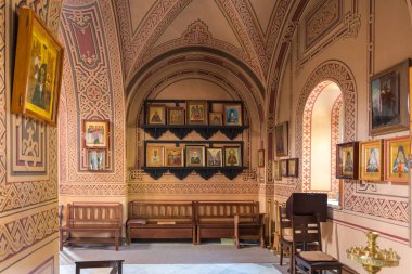 Kudüs, İsrail, 17 Kasım 2018: İnterrior, kilise Mary Magdalene Kudüs İsrail'in parçası