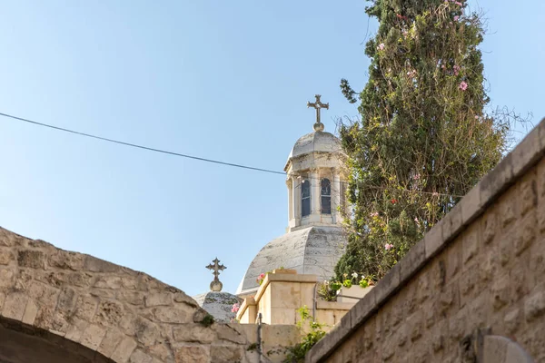 エルサレム イスラエル共和国のライオン門の近くの十字の賦課の教会のエルサレム イスラエル 2018 トップ — ストック写真