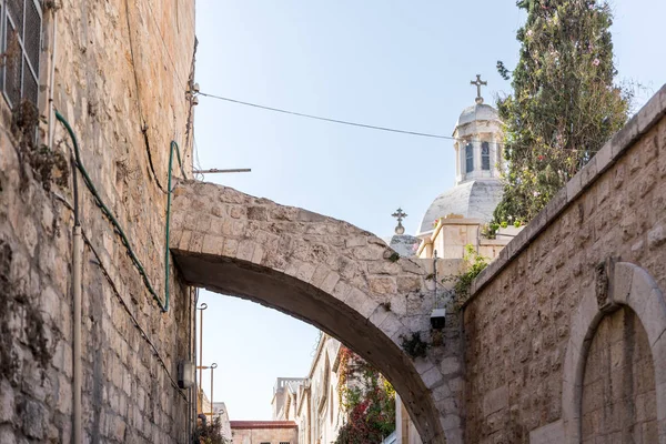 Jerusalem Israel November 2018 Bogen Über Die Straße Eingang Zur — Stockfoto