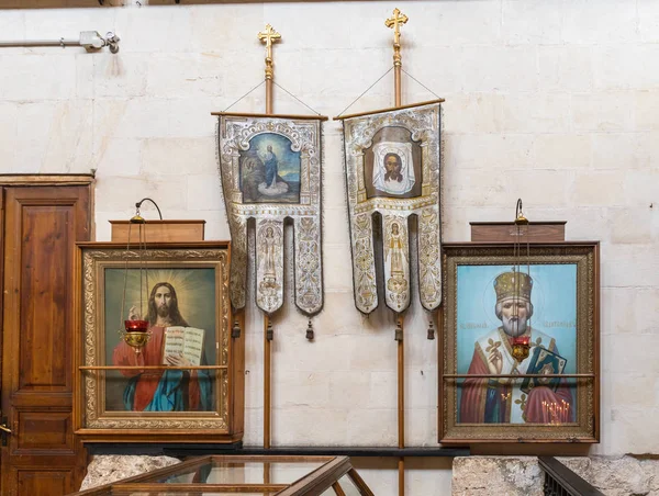 Jerusalén Israel Noviembre 2018 Interior Iglesia Alexander Nevsky Jerusalén Israel — Foto de Stock