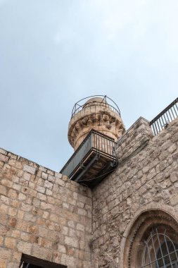 Courtyard King David eski şehir Kudüs, İsrail'in mezar yakınındaki parçası