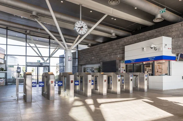 Beit Shean Israel Diciembre 2018 Sala Estación Tren Con Mecanismo — Foto de Stock