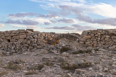 Arkeolojik ören um ar-Rasas Madaba city Ürdün yakınındaki Harabeleri