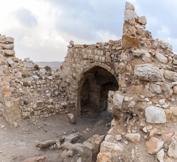 Аль Джая Йорданія Грудня 2018 Внутрішньому Дворику Середньовічної Фортеці Shubak — стокове фото