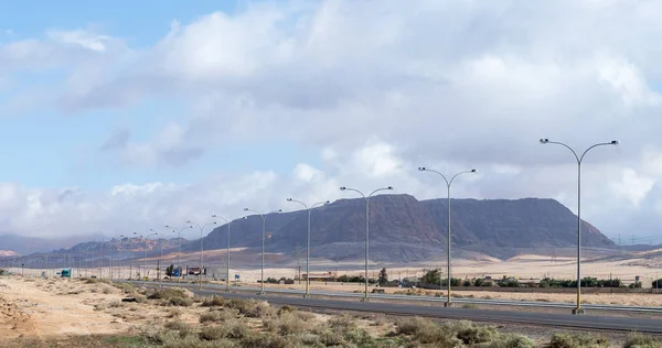 Maan Jordania Diciembre 2018 Ruta Interurbana Que Pasa Cerca Del —  Fotos de Stock